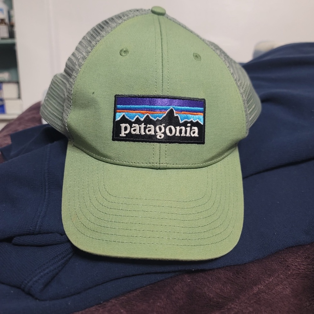 Patagonia Light Olive Mesh-Back Trucker Hat